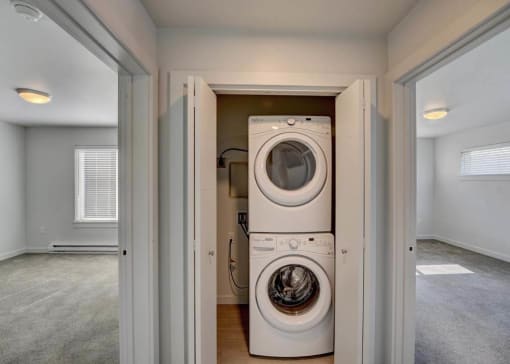 Stacked Washer/Dryer at West Village at Four Points, Montana