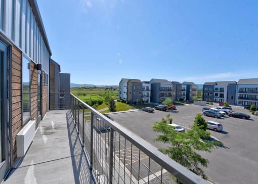 Private Balcony at West Village at Four Points, Bozeman, Montana