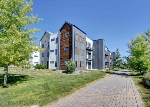 Exterior Landscape at West Village at Four Points, Bozeman, Montana
