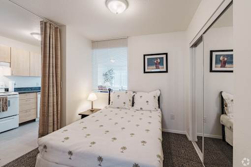 Cozy bedroom at Great Northern, Missoula, MT