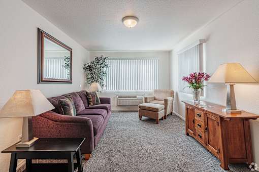 Bright Living room at Great Northern, Missoula