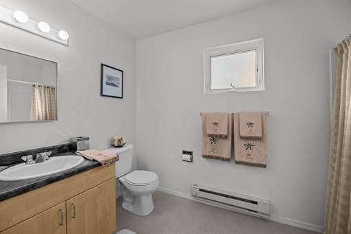 toilet with sink and mirror at Great Northern, Missoula, MT 59808