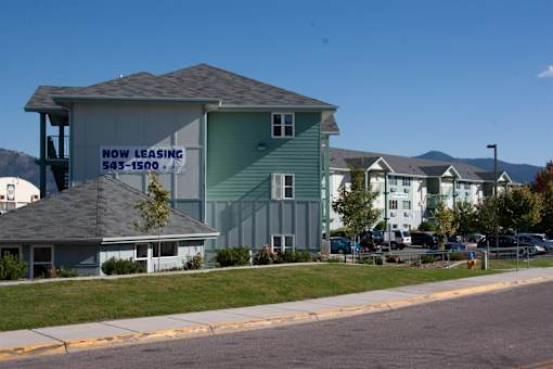 house with a sign at Great Northern, Missoula, 59808