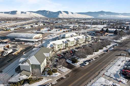 view of a town with buildings at Great Northern, Missoula, MT 59808