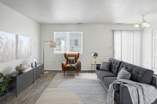 Living Room at Oakstone Apartments, Clearfield, Utah
