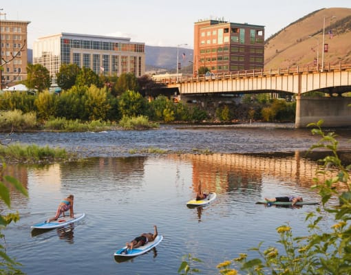 Lake view at Ashlyn Place Apartments, Missoula, MT