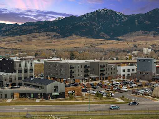 Building exterior at Cannery Flats, Bozeman, Montana