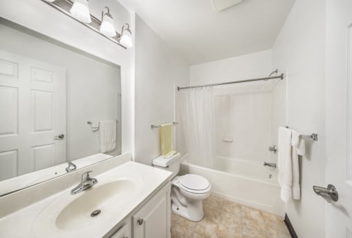 Bathroom at Boulder Pointe Apartments in Middletown, NY 10940