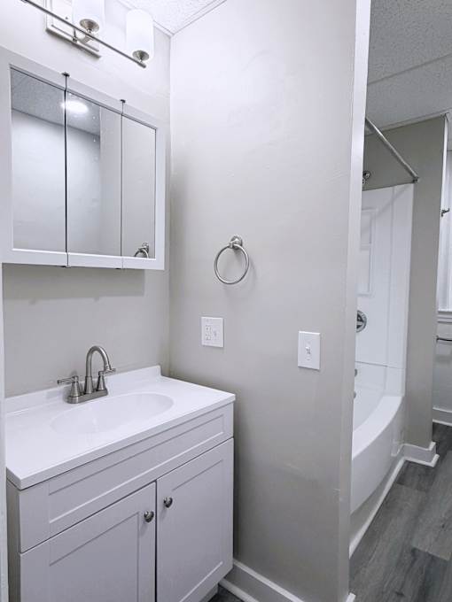 Bathroom with sink at Willett Apartments, New York