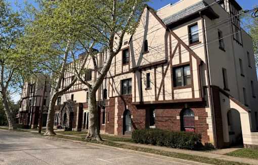 Building exterior at Orchard Terrace Apartments, Bogota, NJ, 07603