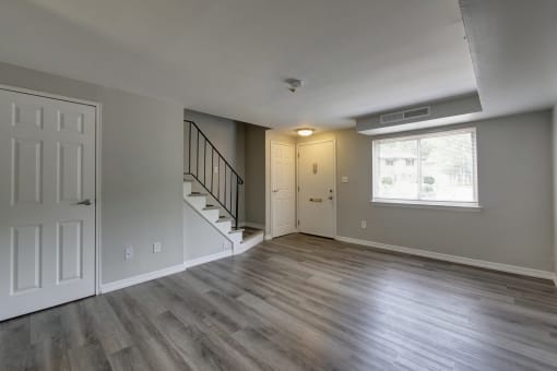 Vacant Living Room at Oakview Apartments, Coram, NY