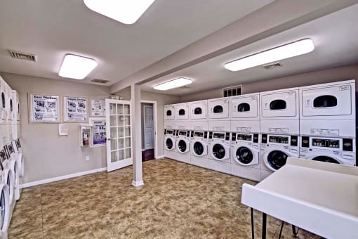 laundry room at the acadia park apartments in houma, la