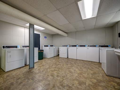 Laundry room at Willett Apartments, Albany
