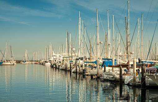 A marina filled with lots of boats.