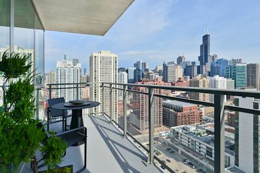 apartment balcony city view