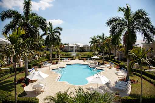 a view of the pool at the resort at longboat key club