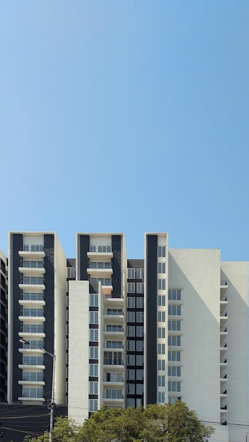 A large building with a lot of windows.