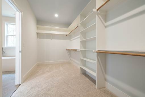 Our famous walk-in closets