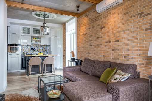 Kitchen and living room