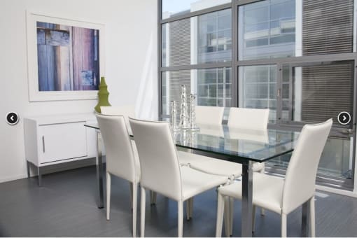 Dining room of Alta Floorplan second floor