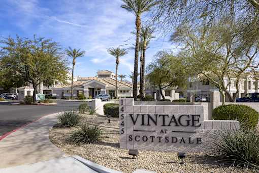 Welcoming Signage at Vintage at Scottsdale, Arizona, 85260