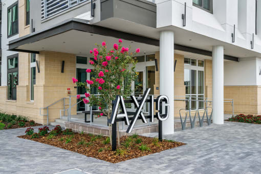 Axio at Carillon apartment entrance