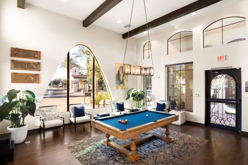 Game room with billiards table - Almeria at Ocotillo