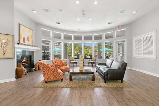 Clubhouse lounge area - Egret's Landing Apartments