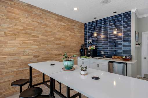 Resident coffee bar - The Colony at Deerwood Apartments