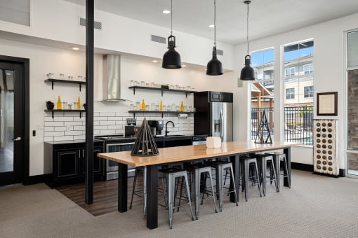 The Haven at Shoal Creek - Clubhouse kitchen