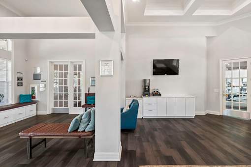 Resident coffee bar - Courtney Station Apartments