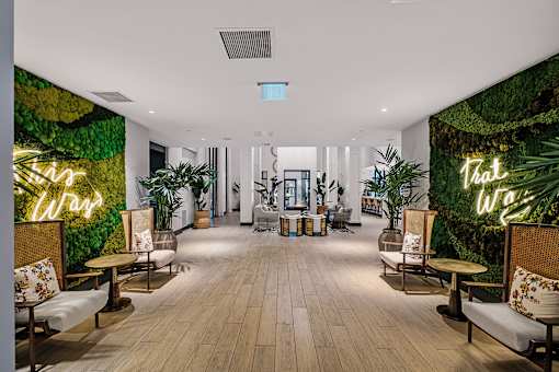 Resident clubhouse social area - The Remy Apartments
