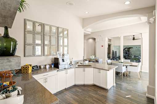 Coffee bar in the clubhouse - Arrowhead Landing Apartments