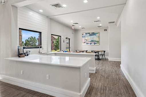 Clubhouse kitchen - Grand Centennial Apartments
