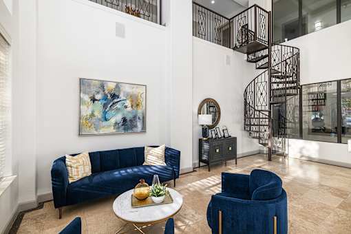 Social areas in clubhouse - Monterra Las Colinas Apartments