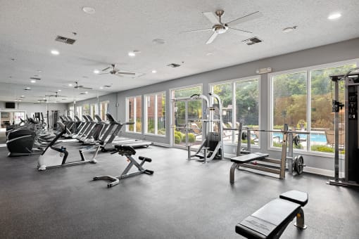 Weston Point Apartments - Fully-equipped fitness center with 24-hour access