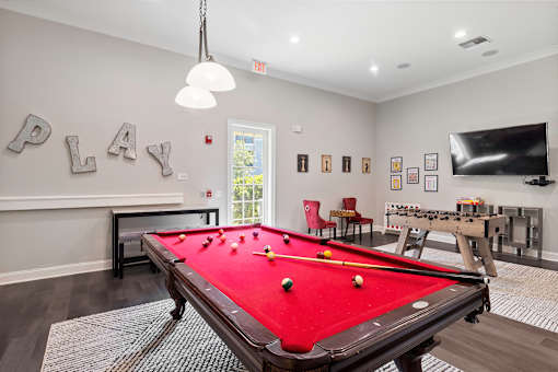 Billiards table - Courtney Station Apartments