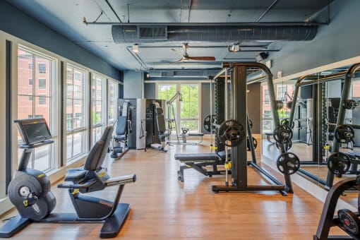 Element 29 apartments in Charleston fitness center