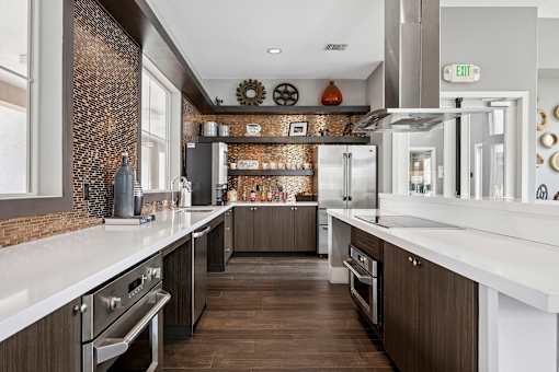 Clubhouse kitchen for events - First and Main Apartments