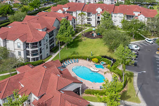 Aerial of The Egret's Landing Apartments