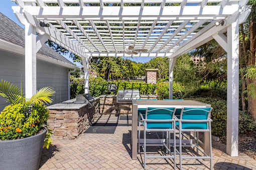 Picnic area with BBQ grills - Evergreen Lenox Park