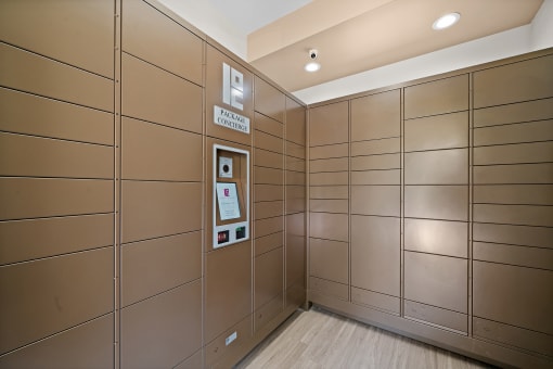 Hills of Valencia electronic parcel locker system