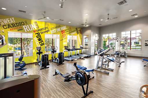 Almeria at Ocotillo apartments fitness center