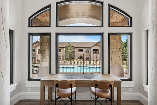 Social nook in clubhouse - Grand Centennial Apartments