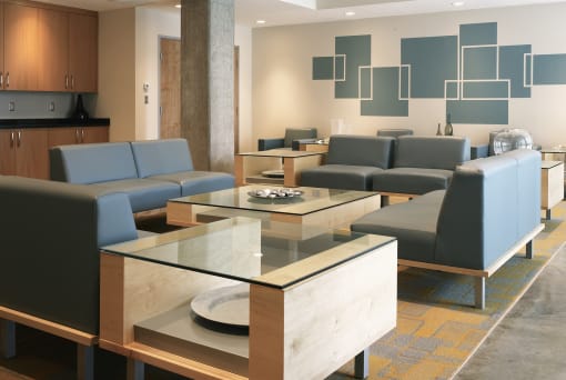 Main 3 Downtown - Resident clubhouse social area