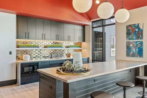 Arazo clubhouse kitchen area