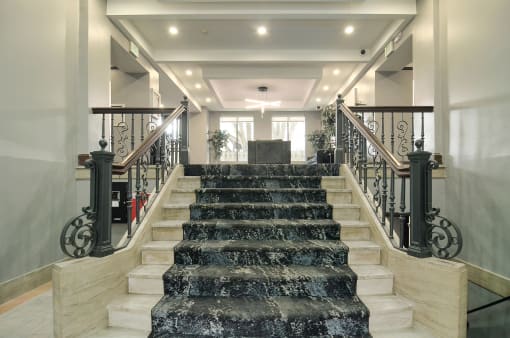 The Buckingham / The Commodore / The Parkway Apartments grand stairway