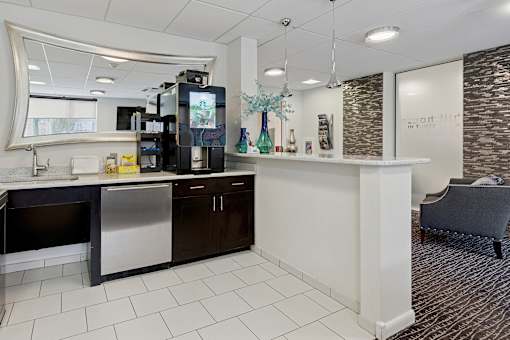 Starbucks coffee in the resident café - Hill House at Chestnut HIll