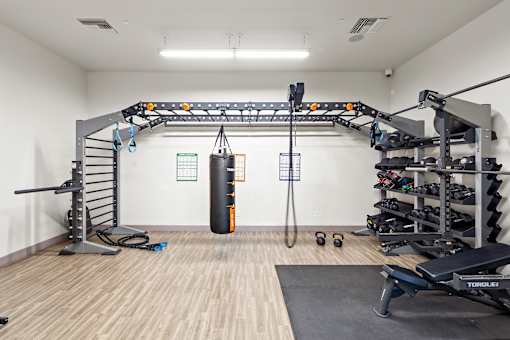 Almeria at Ocotillo apartments fitness center