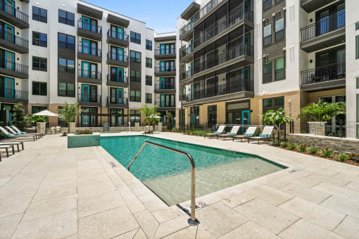 Axio at Carillon pool with surrounding sundeck